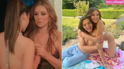 Liz Hurley [ liz-hurley ] - That awkward moment of trying to take booty shots   enjoy a behind
