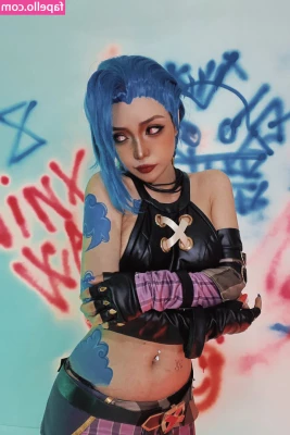 Jinx Cosplay Arcane [ jinx-cosplay-arcane ] - Dildo fucking