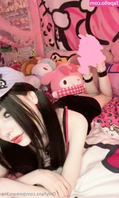 pinkam3na - the only thing that makes me sleep better than making myself cum is