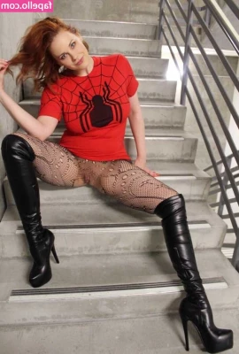 Maitland Ward [ maitland-ward ] - Black Fishnetted Bodysuit Tease