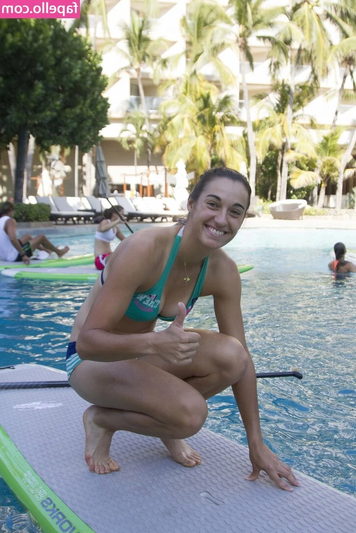 Caroline Garcia [ caroline-garcia ] - Blue sporty girl with a big butt~