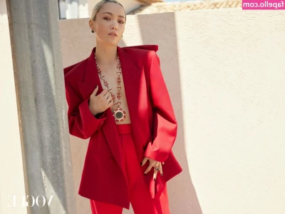 Pom Klementieff [ pom-klementieff ] - Today is hotter than a jalapeño popper  and I m sweating buckets