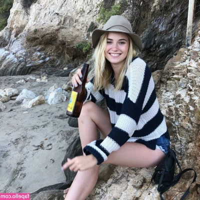 Virginia Gardner [ virginia-gardner ] - Kobeni is really embarrassed wearing this revealing Bunny Outfit, but
