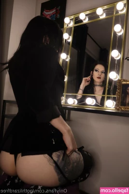 gothlizardfree - Do we like the white bralette
