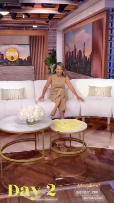 Ginger Zee [ ginger-zee ] - NEW 46 minute scene. My sock, and bare feet worshiped by