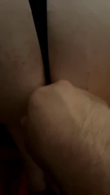  [ bigredbee ] - Worship the tiny tongue that covers My  honey pot  and jerk for it