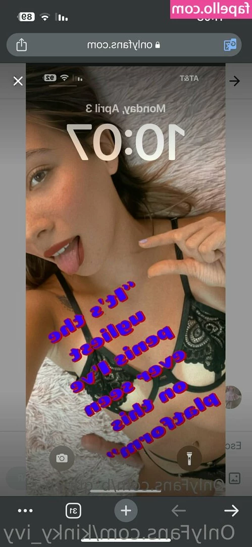 kinky_ivy [ kinky-ivy ] - If you don t have your renew on  you missed the 9th of Nudez video I