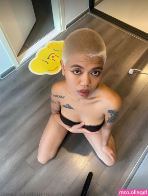 bustynina - A little walk and smoke before bed  ft a quick titty flash   Seconds