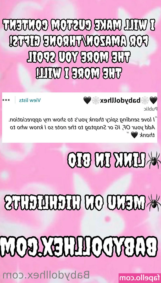 babydollhexx - Reminder  I make custom content  too  Panties  Videos  Photo sets 