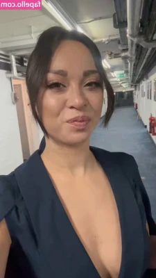 Katya Jones [ katya-jones ] - Woops, guess my skirt slid up while you were talking. Would you tell