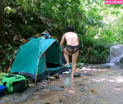 EY Solo Camping [ ey-solo-camping ] - Went for a walk today 🍀❤️