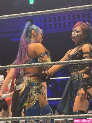 Asuka WWE [ asuka-wwe ] - Undoing my tight red corset because I need to let my tits breatheeee