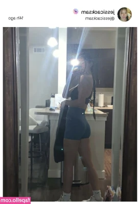 jessicaoskam - Today has been AWFUL for me so far But here’s my ass cheeks to make