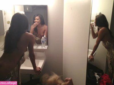 gabrielleunion - Assless fishnets + a deep creampie = 🔥🔥🔥 