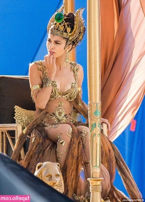 Elodie Yung [ elodie-yung ] - Here I am being clothes pinned all over my chest, tied to a tree, in