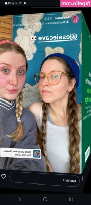 Jessie Cave [ jessie-cave-1 ] - A little peek a boo for your hump day  If you like it  gimme a tip  
