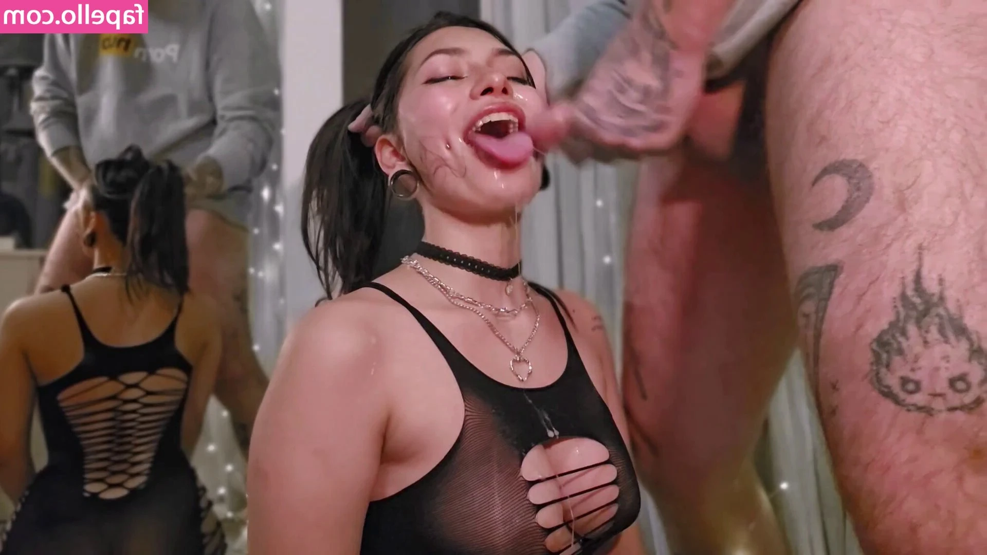 Meg Vicious [ meg-vicious ] - A BTS clip of the anal scene with Rebel Rhyder, Micheal Stefano and