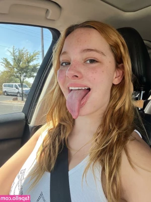 Long Tongue Fetish [ long-tongue-fetish ] - Well she got sun burned but now she is even more hot      Wow  Happy
