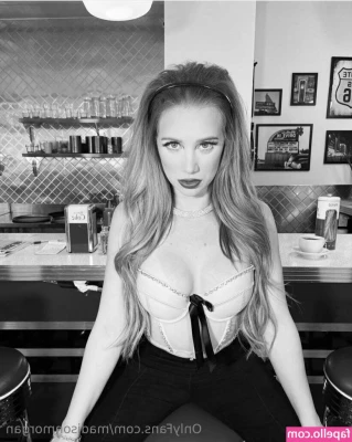 madisonmorgan [ madisonmorgan-2 ] - In a cafe.. do you think anyone checked out my feet? JOI with this