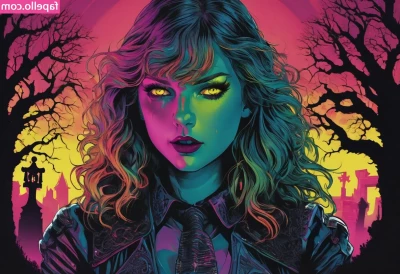 Taylor Swift [ taylor-swift ] - Thicc nerdy goth gf in thigh high fishnets and a thong. No face in