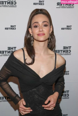 Emmy Rossum [ emmy-rossum ] - Black latex body got me real horny