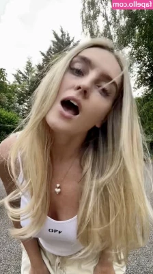 Perrie Edwards [ perrie-edwards ] - Filmed a solo custom video today & made him watch me the entire