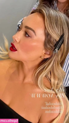 Hilary Duff [ hilary-duff ] - I know how to get your attention, by wearing this around your house.