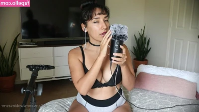 WokiesASMR - Jerking my girl cock till I cum on my sport bra! 🍆 💦 clips