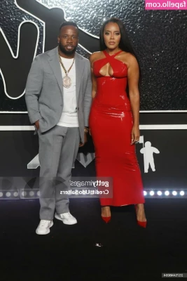 Angela Simmons [ angela-simmons ] - Boss in custom windowpane suit ferragamo Oxford red suspenders tell