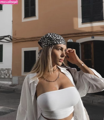 Lenaknk - Look how big and round my tit is and how erect my nipple is