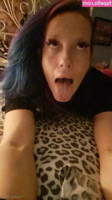 myviolethart - Teasing you with my juicy pussy and big dildo... will send the full