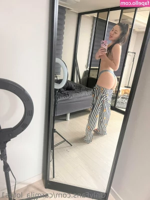 carmila_lotus1 [ carmila-lotus1 ] - black Lacey g-string no hands  juicy ass