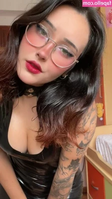 Nyukix - Playing with my self in a little black dress 😉