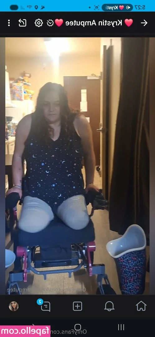 krystinamputee - Drop a comment if you want to see the full video on dm