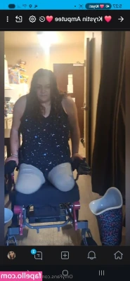 krystinamputee - Drop a comment if you want to see the full video on dm