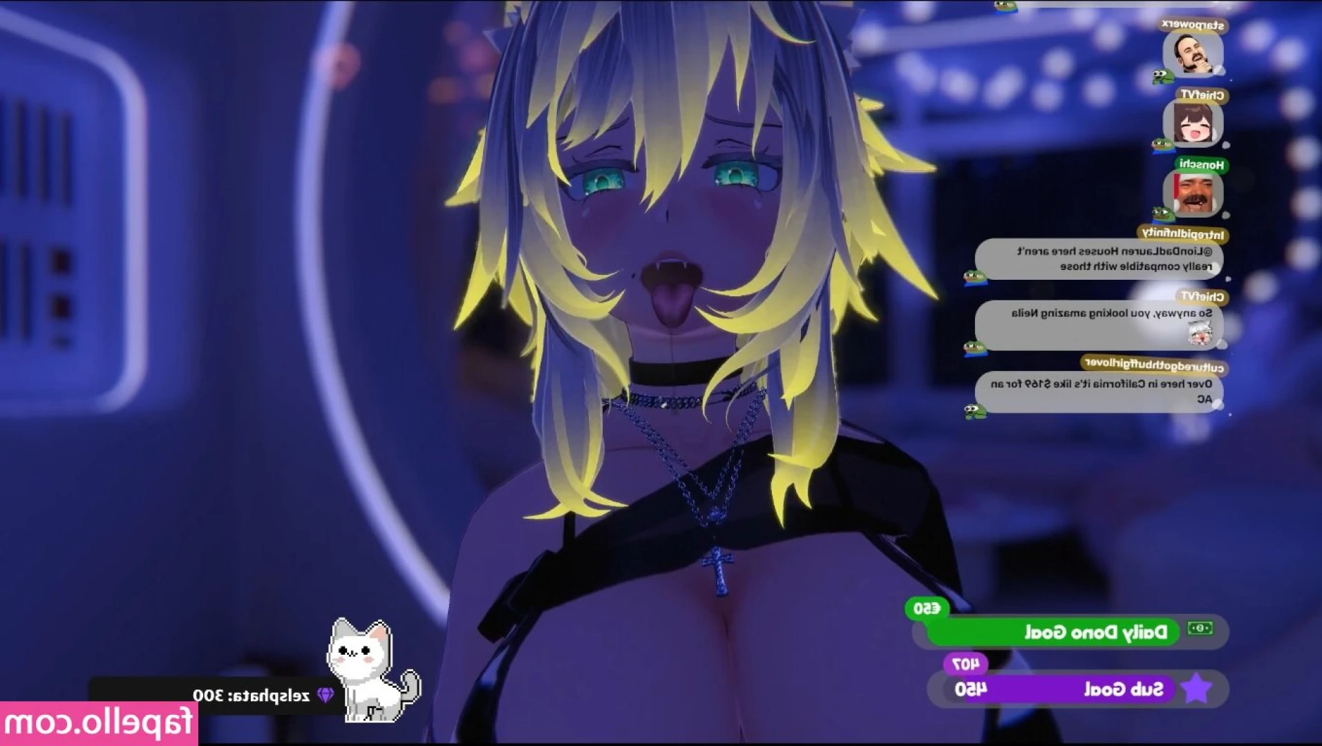 NyaNeila - if u like:  1. titties 2. me 3. videos of me eating chicken nuggets