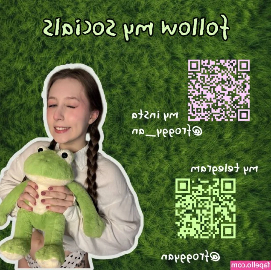 Froggy Anna [ froggy-anna ] - see how my boobs are decorated for you. I'm like a gift under the
