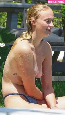 Sophie Turner [ sophie-turner-1 ] - Titty Tease Tuesday    Should I let them be free    If you want to