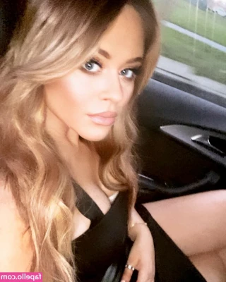 Emily Atack [ emily-atack ] - Monday dressing  black stockings and topless