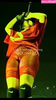 Billie Eilish [ billie-eilish ] - Horny sagging outside in Adidas pants and Mickey Mouse silks always