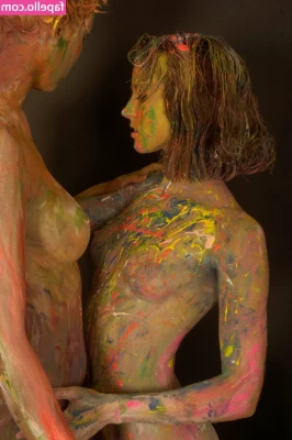 Body Painted Celebs. [ body-painted-celebs ] - For once I m just watching my friends  It s making me horny watching