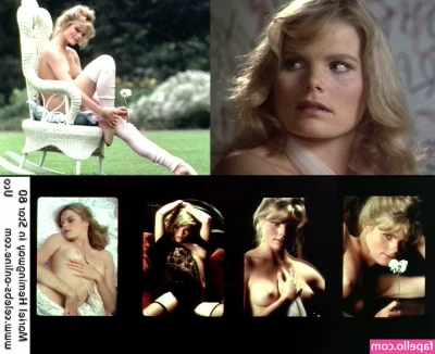 Mariel Hemingway [ mariel-hemingway ] - An umbrella  a raincoat  a headscarf  a pair of leather boots  and a