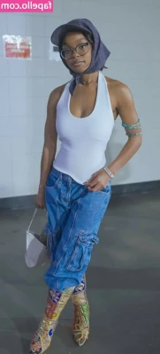 Marsai Martin [ marsai-martin ] - Can you believe I fit my belly into these tight shorts lol 😅