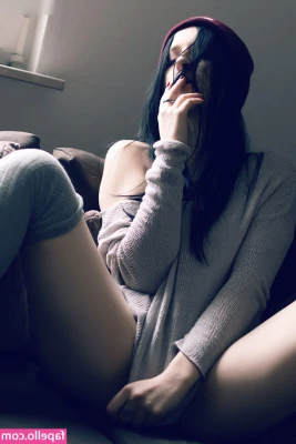 Quinn Linden [ quinn-linden ] - Sitting in my room  using a nebulizer to help me breathe  Happy