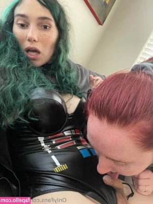 evbeevip - I changed my nipple piercings out to green for March  Who wants to see