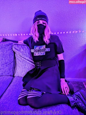 femboygaming - testing if my belly buttons deep enough to fuck yet ;) guess I better