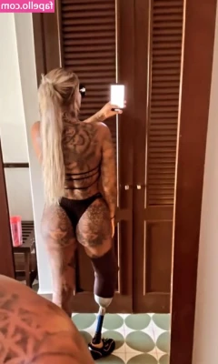 amputee_inkedwoman091 [ amputee-inkedwoman091 ] - A day late but happy national lingerie day
