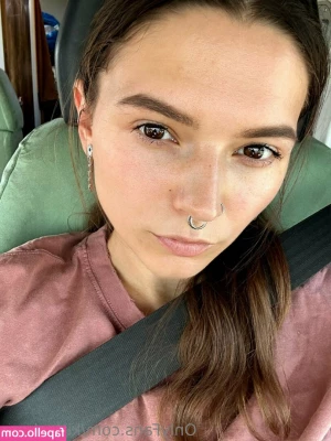 Kitty Berg [ kitty-berg ] - Tits out in the car   it feels really naughty