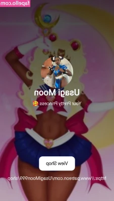 usagimoon - Peek a booty 🫣 @heyheyzoeday with the full moon