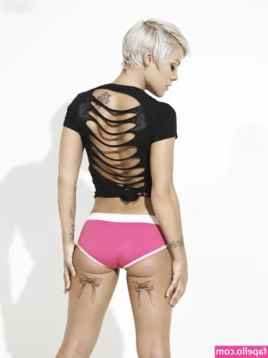 Pink - Sports bra and short shorts  Help me take them off  They re so tight 